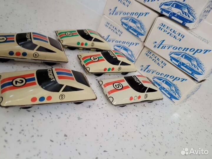 Машинки спортивные авто ралли выпуск СССР, новые