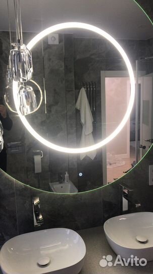 Зеркало с подсветкой на заказ любой сложности