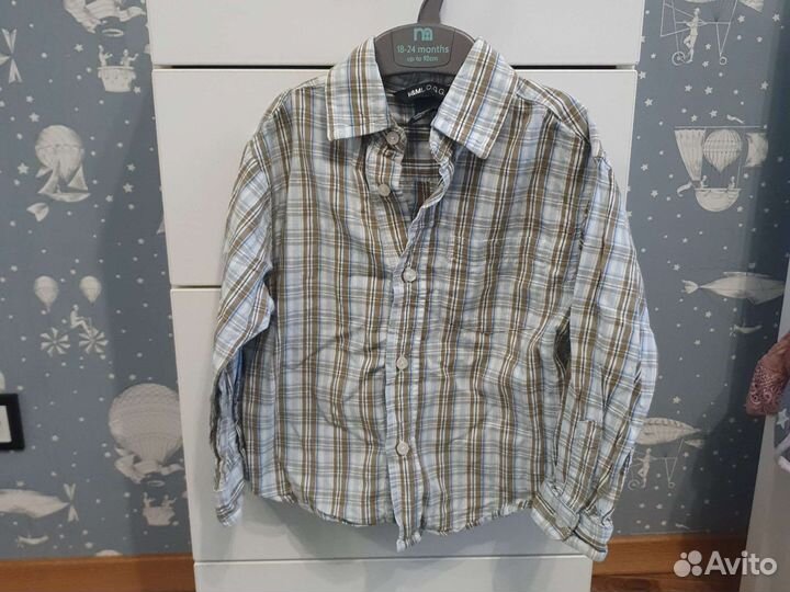Рубашки для мальчика 3-4 года