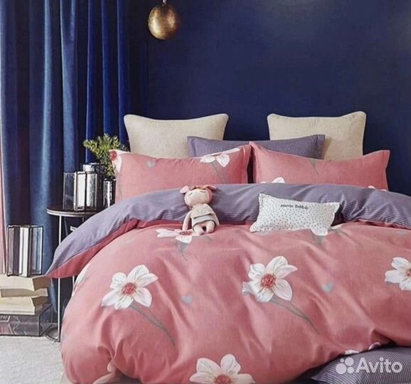 Постельное белье 2х-спальное,хлопок. 