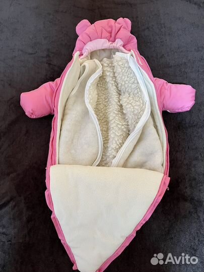Зимний конверт для девочки