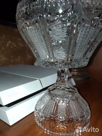 Ваза хрустальная с крышкой СССР