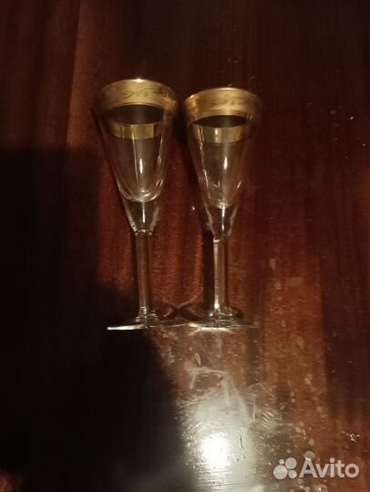 Парные подарочныеРюмки золочение