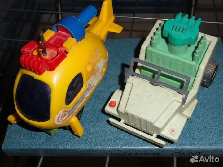Военная машинка и вертолёт, СССР, 2шт, на запчасти