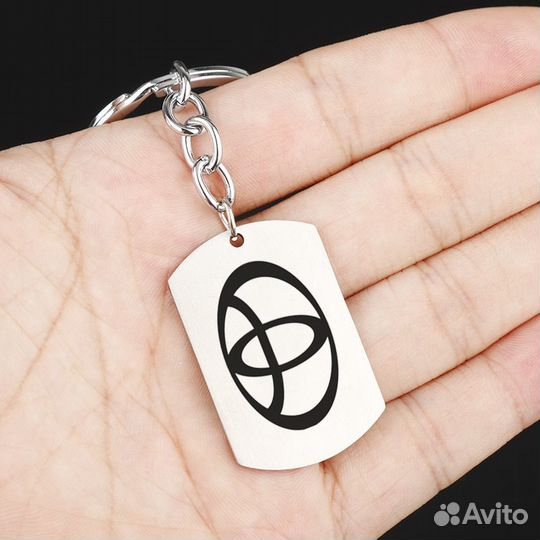 Брелок жетон для ключей с логотипом 