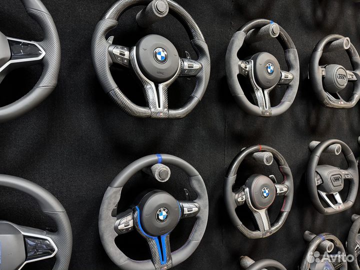 Рули BMW F серии. Строчка, подогрев, карбон Арт А155927796