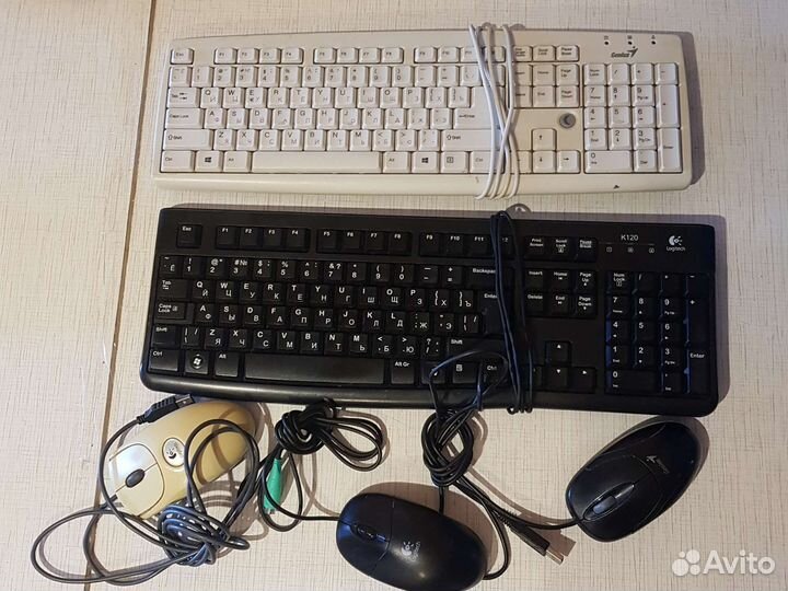 Разные клавиатуры и мыши