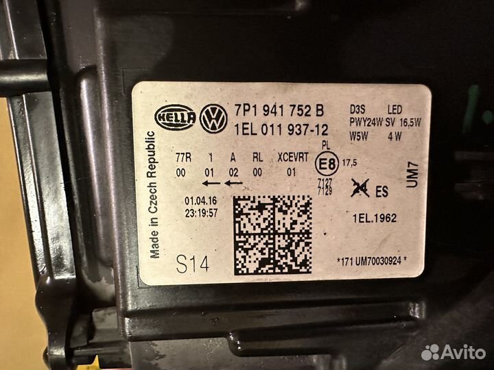 Фара touareg 2 рестайлинг