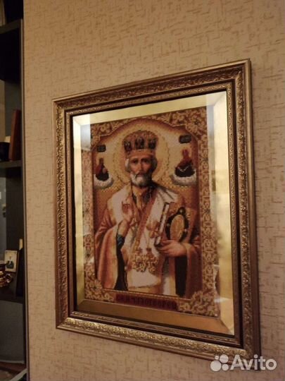 Алмазные картины, готовые под стеклом и в рамке