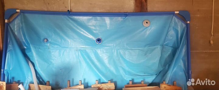 Каркасный бассейн прямоугольный бу