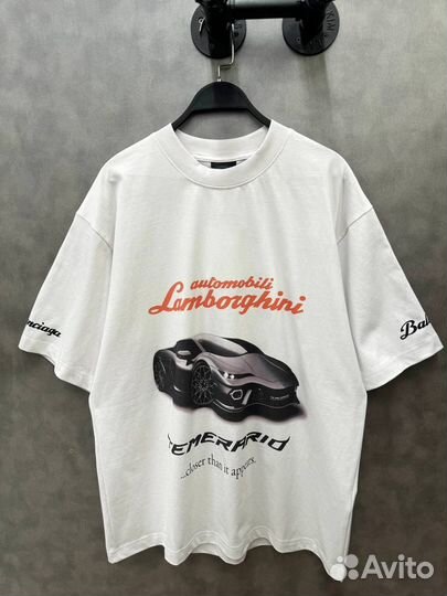 Футболка Balenciaga Lamborghini oversize