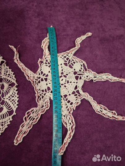 Салфетки связанные кружево СССР