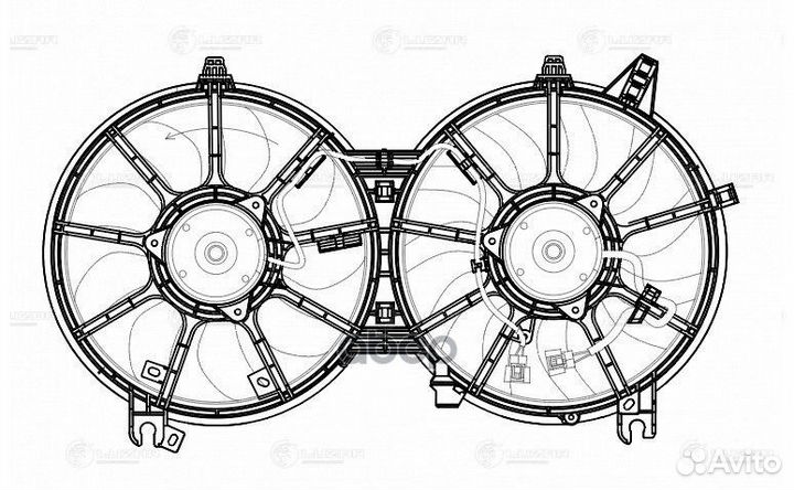 Э/вентиляторы охл. с кожухом (2 вент.) infiniti