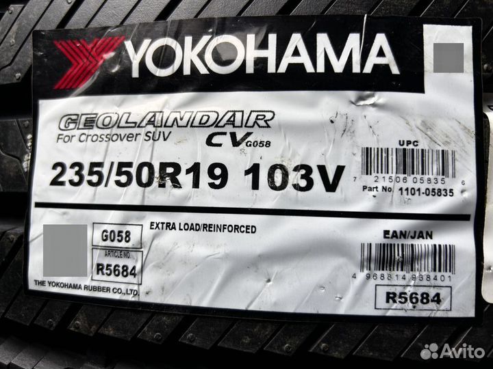 Yokohama Geolandar CV G058 235/50 R19 103V