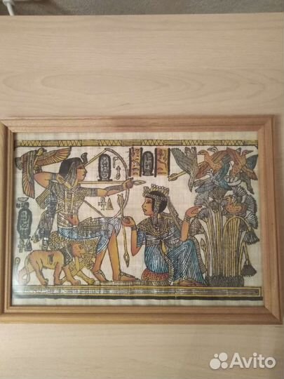 Картина на папирусе из Египта