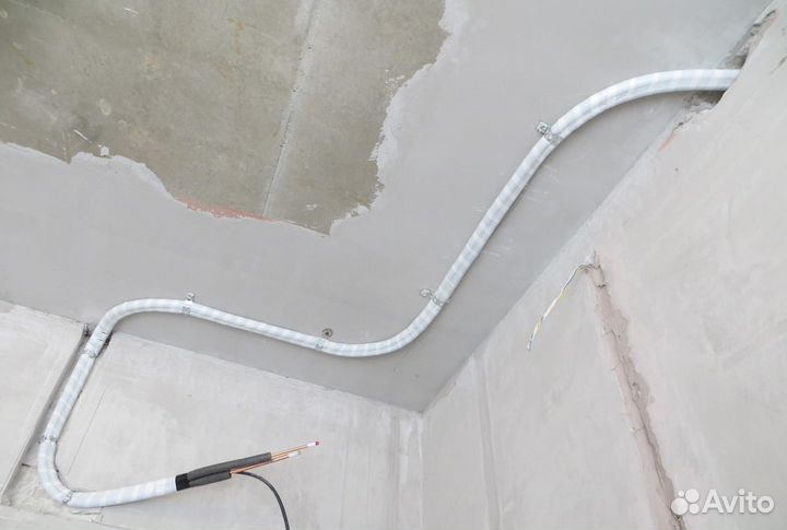 Монтаж кондиционеров Закладка трассы