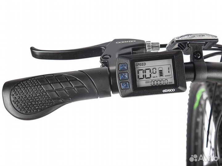 Электровелосипед Eltreco XT 600 D (серо-синий)