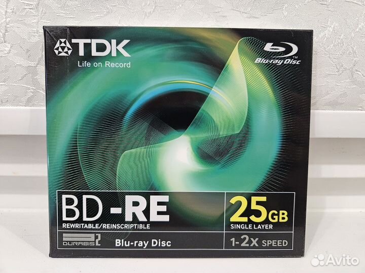 Диск Bluray BD-RE 25Gb sony, TDK