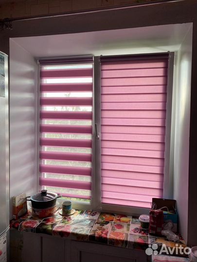 Рулонные шторы Зебра