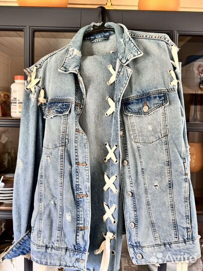 Denim костюм zara