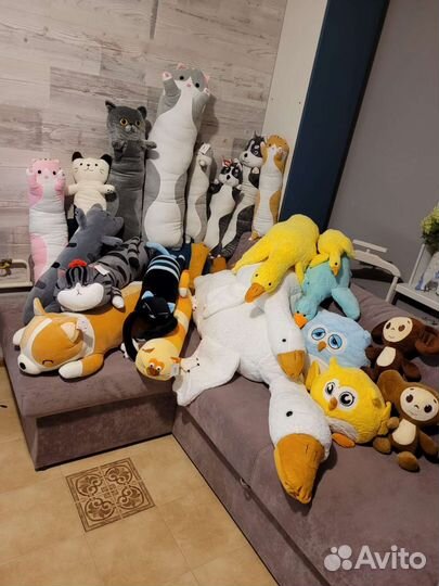 Кот Батон, Чебурашка, гусь-обнимусь, совушка