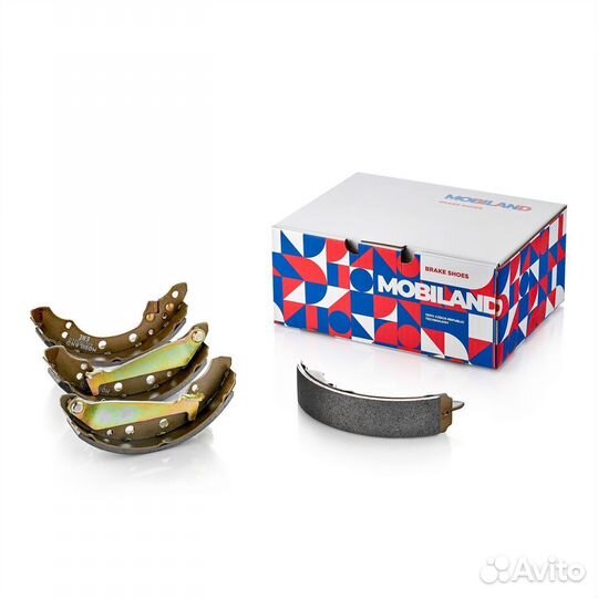 Колодки тормозные барабанные (4 шт.) д