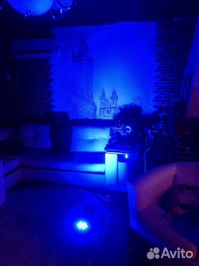 Вращающаяся голова LED 7X8W rgbw заливного света