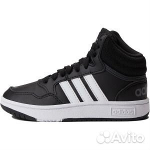 Кроссовки Hoops Mid 3.0 adidas, цвет Black/White/G