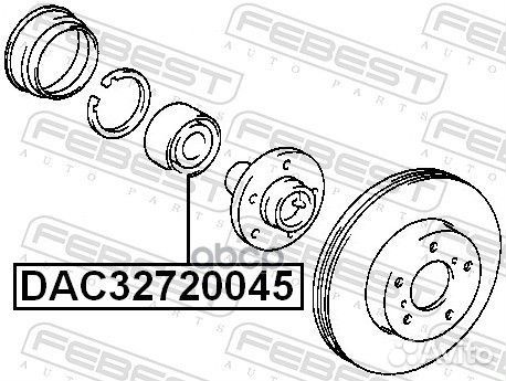 DAC32720045 подшип. ступ. перед Toyota Altezza