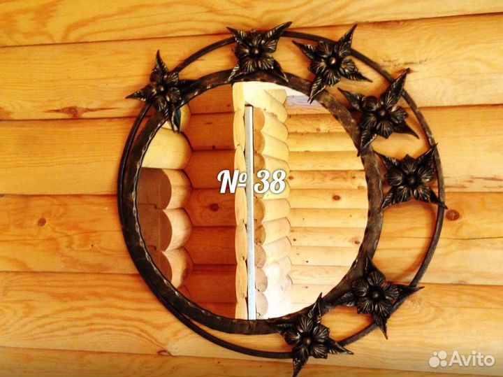 Кованое зеркало №38