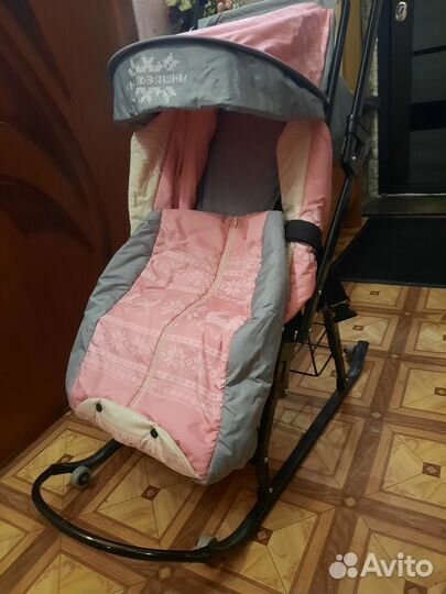 Детские санки коляска