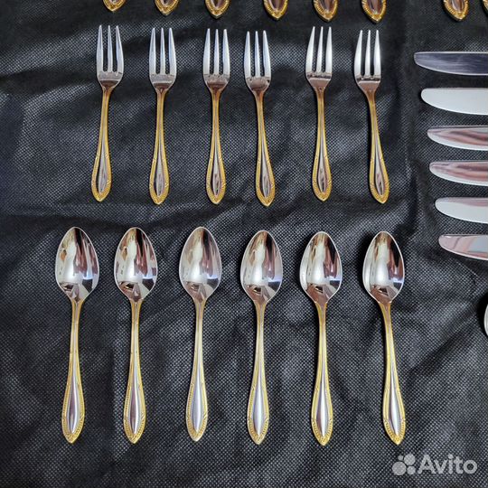 Столовые приборов Zepter сенатор 48 пр. золото