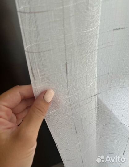 Готовая тюль под лён