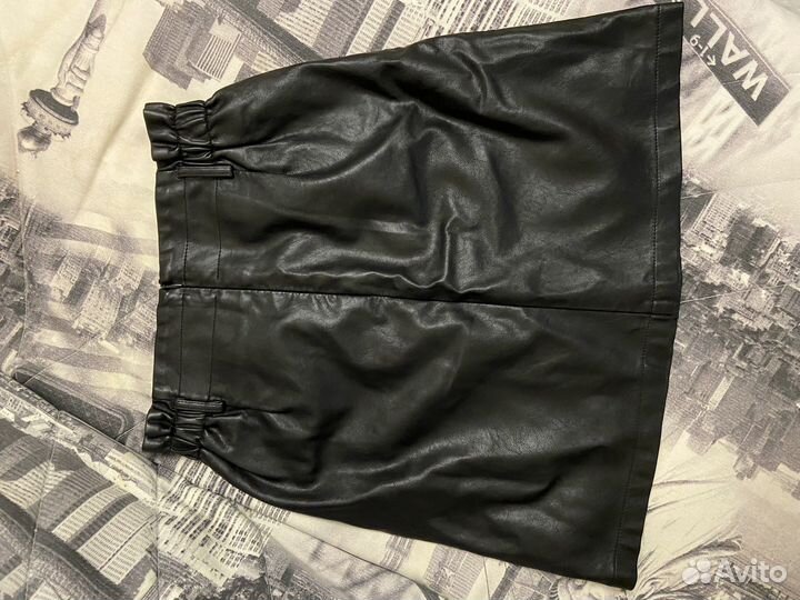 Юбка из экокожи