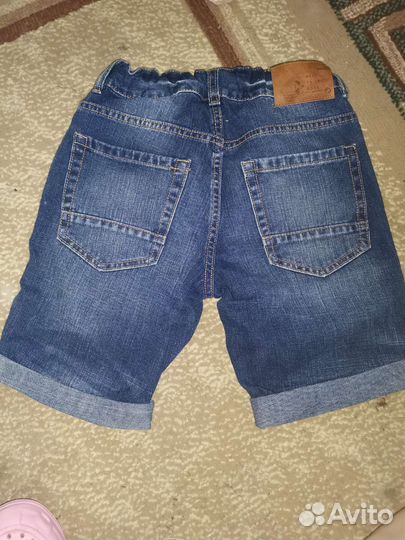 Шорты джинсовые на мальчика р 146 б/у