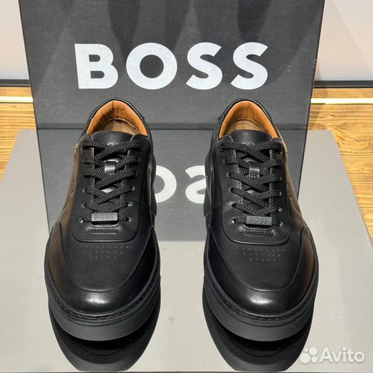 Кеды мужские Boss, Кроссовки кожаные Boss