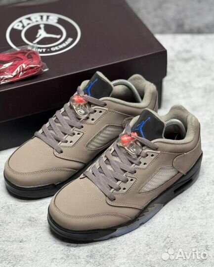 Кроссовки Nike PSG x Air Jordan 5 Low (Арт.35464)