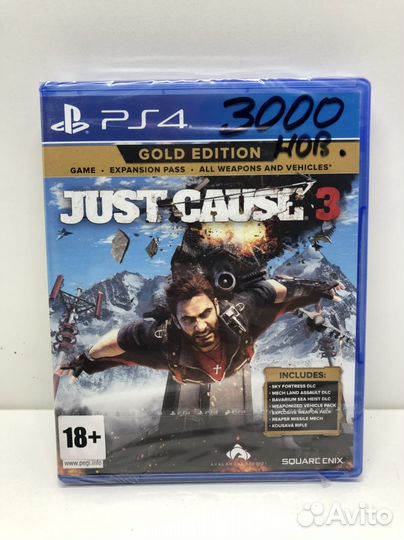 Диск Just cause 3 на PS4