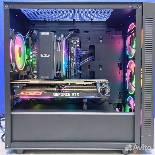 Игровой пк i3-12100F/RTX2070/16GB/SSD512/HDD1000GB