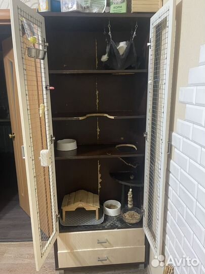 Витрина клетка для шиншилл