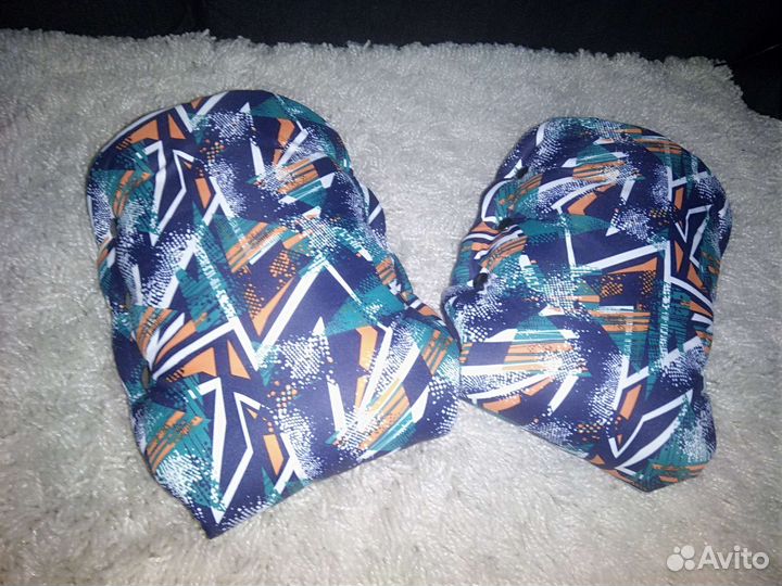 Новые зимние варежки - муфты