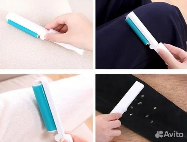 Ролик для чистки от шерсти липкий силиконовый