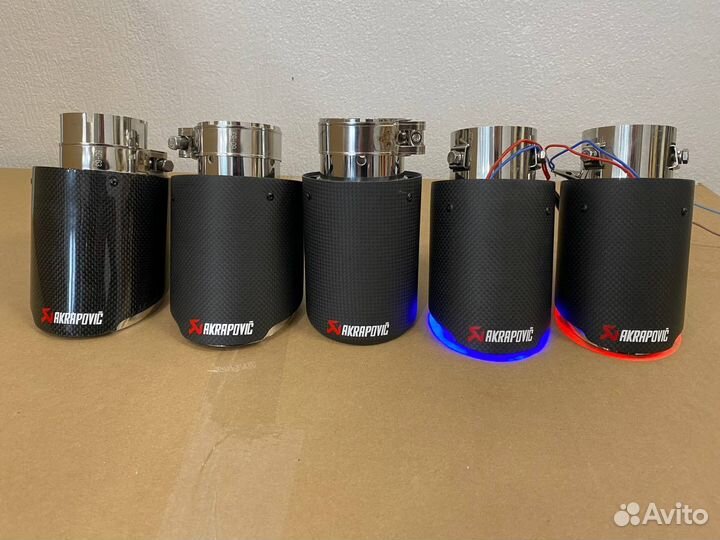 Насадки на глушитель универсальные Акрапович