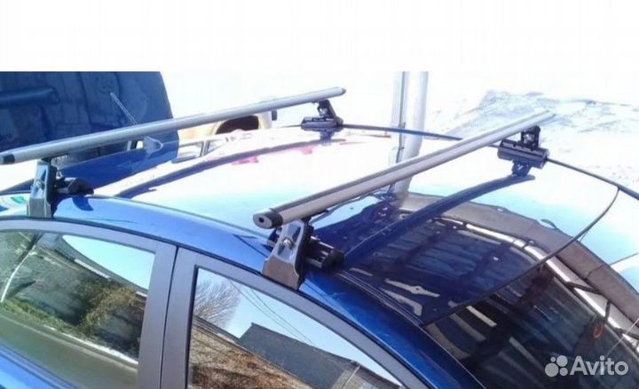 Рейлинги поперечные на плоскую крышу аэродинамика