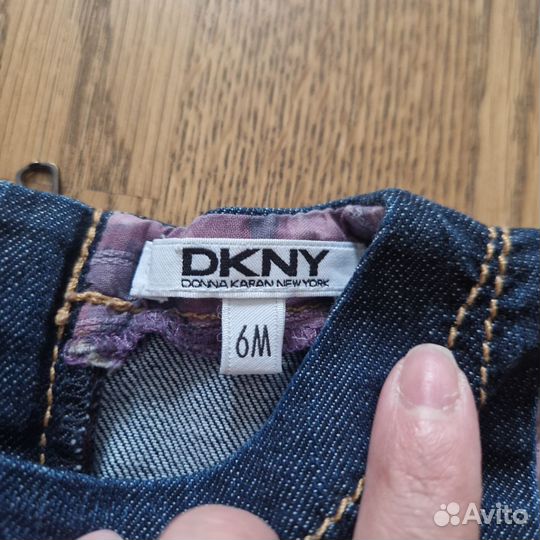 Джинсовый сарафан dkny 6 -9 мес 68-74