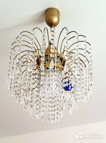 Люстра СССР Богема хрусталь Чехия