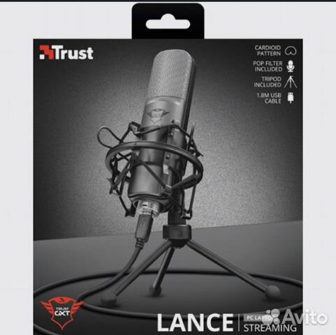 Игровой микрофон(Для стриминга) Trust gxt 242