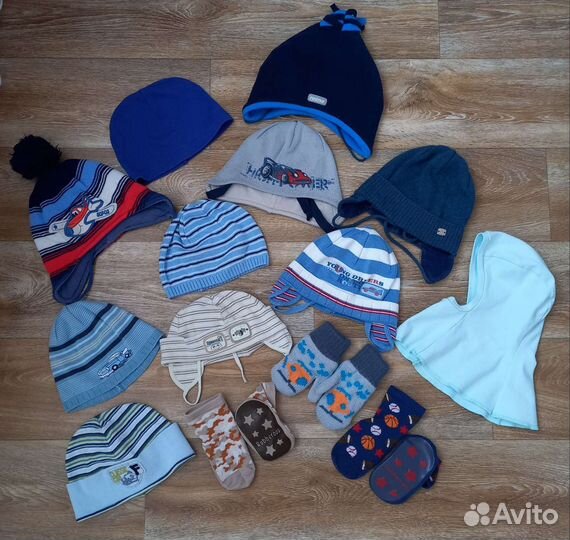 Шапки для мальчика 46-52