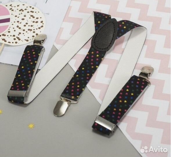 Подтяжки детские «Звёзды», длина 60 см