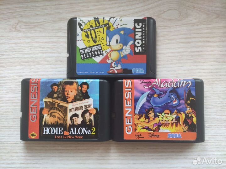 Картриджи для Sega Mega Drive